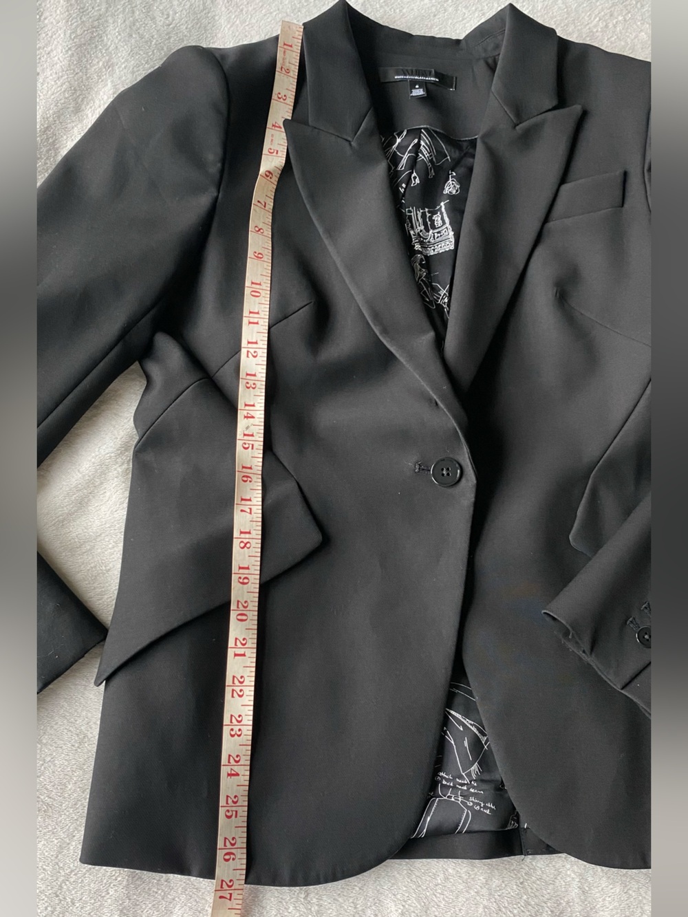White House Black Market Editor Blazer Comfort Stretch cotton blend sz 8 - Picture 14 of 16